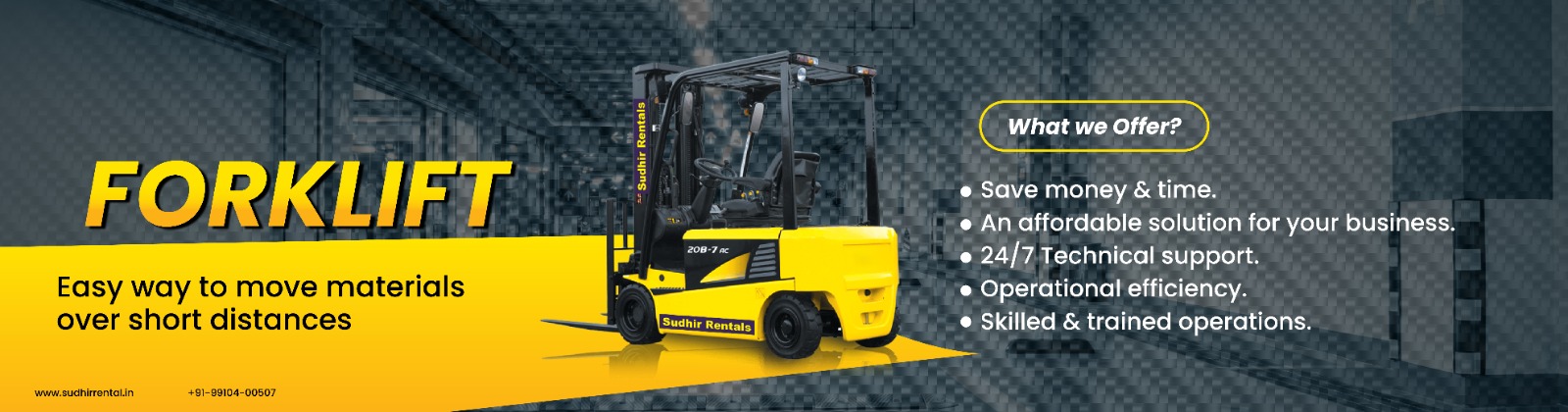 forklift, heavy equipment in india