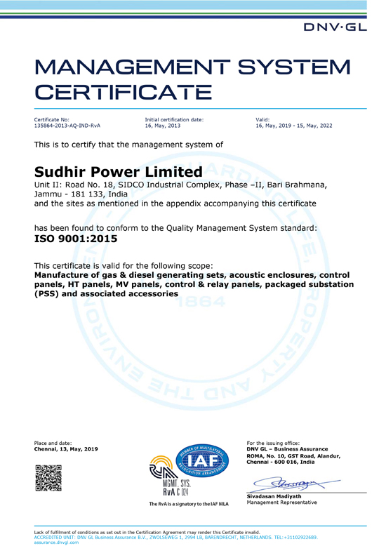 iso certificate 2004